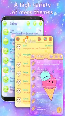 Pink Sms Messenger theme android App screenshot 1